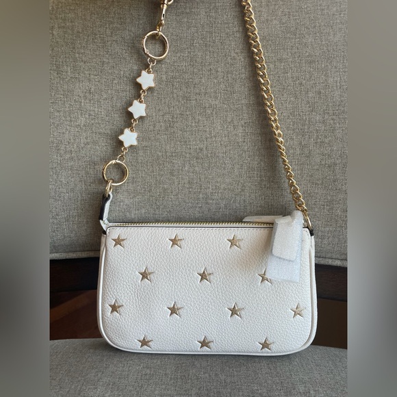 NWT！COACH NOLITA 19 WITH STAR PRINT (COACH CW409) GOLD/CHALK MULTI